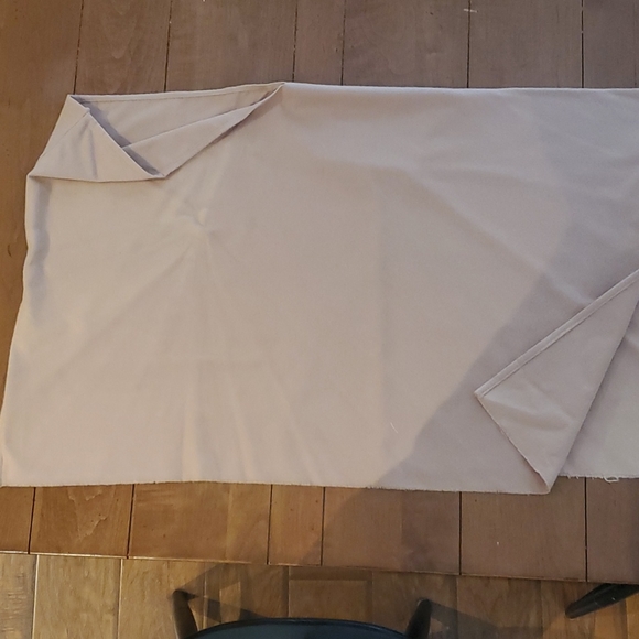 Flannel fleece poncho/wrap in a neutral toast shade. - Picture 4 of 6